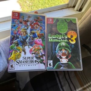 SUPER SMASH BROS ULTIMATE x LUIGI'S MANSION 3 FOR SWITCH! ADDITIONAL GAME ADDED!
